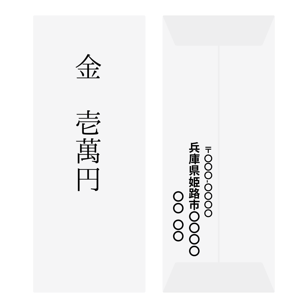 のし袋の中袋の書き方